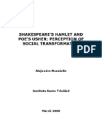 Shakespeare's Hamlet and Poe's Usher: Perception of Social Transformation