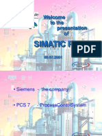 Welcome To The Presentation Of: Simatic Pcs 7