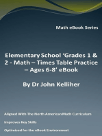 Elementary School ‘Grades 1 & 2: Math - Times Table Practice – Ages 6-8’ eBook