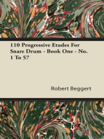 110 Progressive Etudes For Snare Drum - Book One - No. 1 To 57