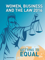 Women, Business and the Law 2016: Getting to Equal