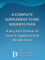 A Complete Supplement Store Business Plan: A Key Part Of How To Start A Supplement & Health Store