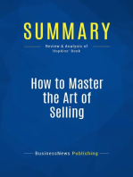 How to Master the Art of Selling (Review and Analysis of Hopkins' Book)