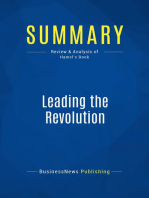 Leading the Revolution (Review and Analysis of Hamel's Book)