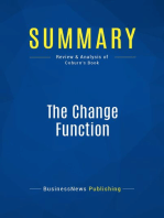 The Change Function (Review and Analysis of Coburn's Book)