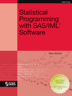 Statistical Programming with SAS/IML Software