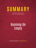 Summary: Running On Empty: Review and Analysis of Peter G. Peterson's Book