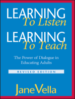 Learning to Listen, Learning to Teach: The Power of Dialogue in Educating Adults