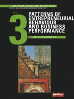 Patterns of Entrepreneurial Behaviour and Business Performance