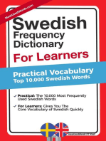 Swedish Frequency Dictionary for Learners - Practical Vocabulary - Top 10.000 Swedish Words