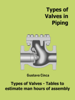 Types of Valves in Piping: Types of Valves - Tables to estimate man hours of assembly