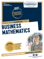 BUSINESS MATHEMATICS: Passbooks Study Guide