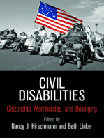 Civil Disabilities: Citizenship, Membership, and Belonging