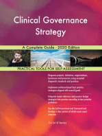 Clinical Governance Strategy A Complete Guide - 2020 Edition