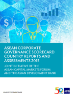 ASEAN Corporate Governance Scorecard Country Reports and Assessments 2015: Joint Initiative of the ASEAN Capital Markets Forum and the Asian Development Bank