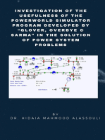 Investigation of the Usefulness of the PowerWorld Simulator Program: Developed by "Glover, Overbye & Sarma" in the Solution of Power System Problems