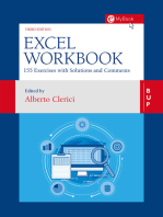 Excel Workbook: 160 Exercises with Solutions and Comments