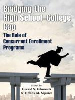 Bridging the High School-College Gap: The Role of Concurrent Enrollment Programs