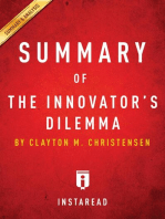 Summary of The Innovator's Dilemma: by Clayton M. Christensen | Includes Analysis