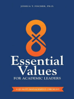 8 Essential Values for Academic Leaders: A Quality Management Checklist