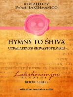 Hymns to Shiva: Songs of Devotion in Kashmir Shaivism; Utpaladeva's Shivastotravali