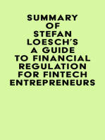 Summary of Stefan Loesch's A Guide to Financial Regulation for Fintech Entrepreneurs