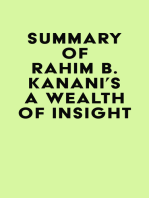 Summary of Rahim B. Kanani's A Wealth of Insight