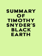 Summary of Timothy Snyder's Black Earth