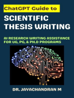 ChatGPT Guide to Scientific Thesis Writing: AI Research writing assistance for UG, PG, & Ph.d programs