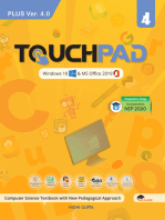 Touchpad Plus Ver. 4.0 Class 4: Windows 10 & MS Office 2019