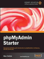 phpMyAdmin Starter: Get started with this quick introduction to phpMyAdmin, its features, and the community with this book and ebook.