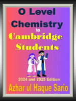 O Level Chemistry for Cambridge Students: 2024 and 2025 Edition