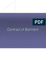 Contract of Bailment