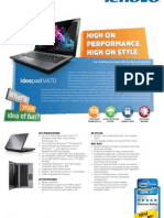 IdeaPad V470 Datasheet