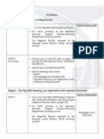 Stage 1: Secure Checklist of Requirement: Procedure