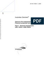 As ISO 14520.1-2009 Gaseous Fire-Extinguishing Systems - Physical Properties and System Design General Requir