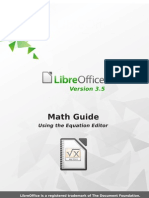 Libreoffice 3.5 Math Guide: The Libreoffice Equation Editor