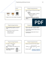 Cylinder Concrete Mix Proportations