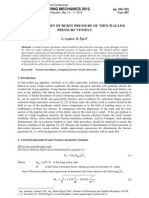 Engineering Mechanics 2012: Determination of Burst Pressure of Thin-Walled Pressure Vessels