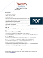 Anna University Digital Signal Processing Question Bank