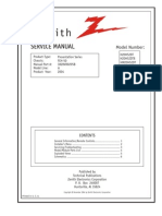 Zenith H20H52DT - Service Manual