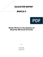 Risk Return Analysis of Mutual Funds