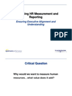 Introducing HR Measurement and Reporting: Ensuring Executive Alignment and Understanding