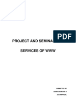 Project and Seminar Lab Services of WWW: Submitted by Ashik Shukoor V Jos Rapheal