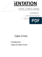 Presentation On Cyber Crime