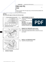 Lubrication System (1Az-Fe) : On-Vehicle Inspection