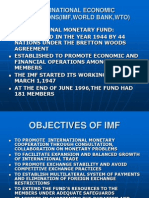 International Economic Institutions (Imf, World Bank, Wto)