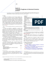 ASTM C1421 - 10 Standard Methods For Determination of Toughness of Ceramics