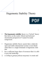 Hegemonic Stability Theory