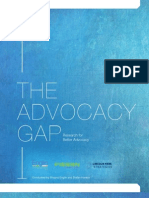 The Advocacy Gap - Research For Better Advocacy